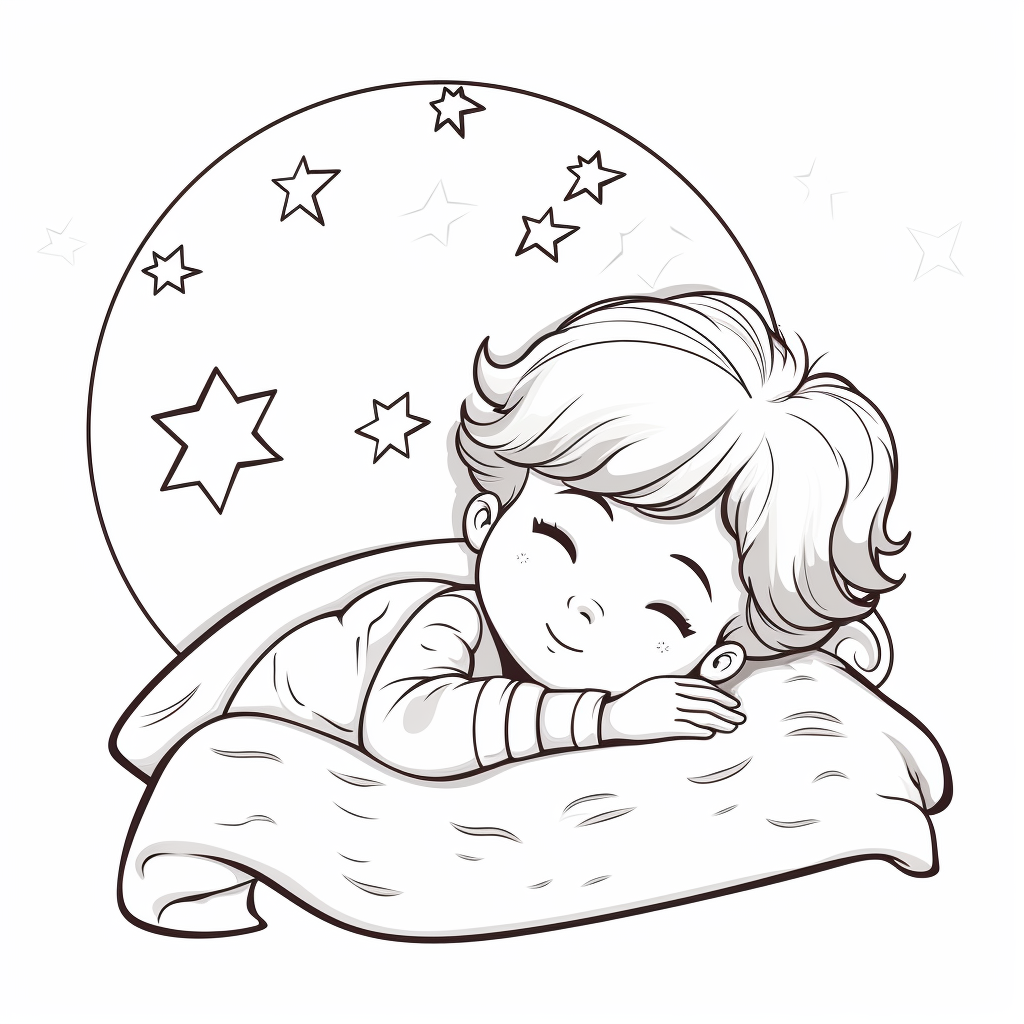 FREE Printable Cute Sleep Themed Coloring Pages